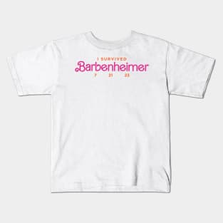 I Survived Barbenheimer Kids T-Shirt